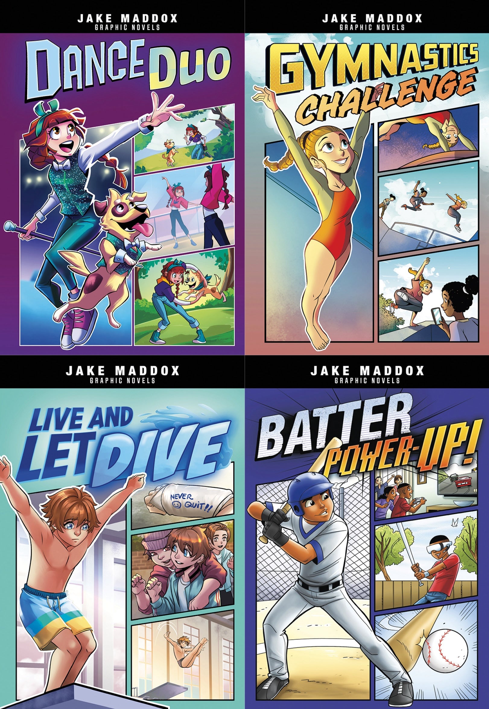 Jake Maddox Graphic Novels 4 Pack JUN2024