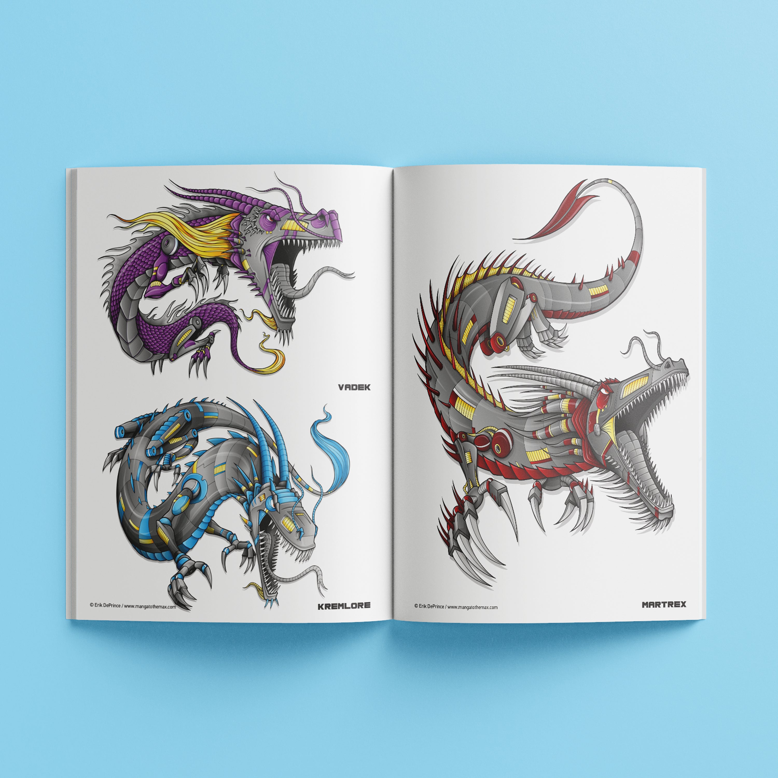 Manga to the Max Drawing and Colouring Book- Dragons