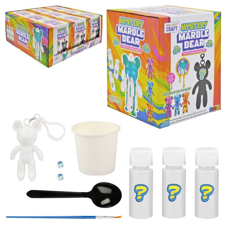 Mystery Marble Bear Paint Pouring Kit