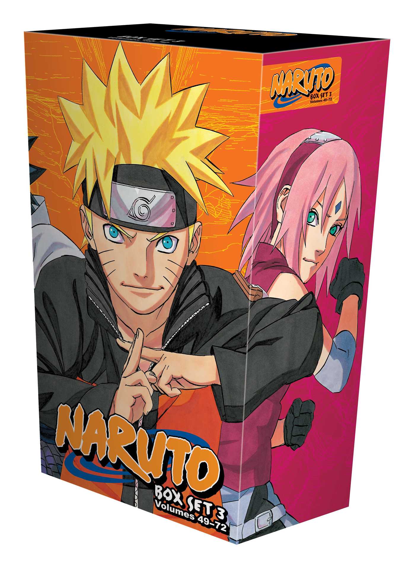 Naruto Box Set 3 Volumes 49-72 with Premium