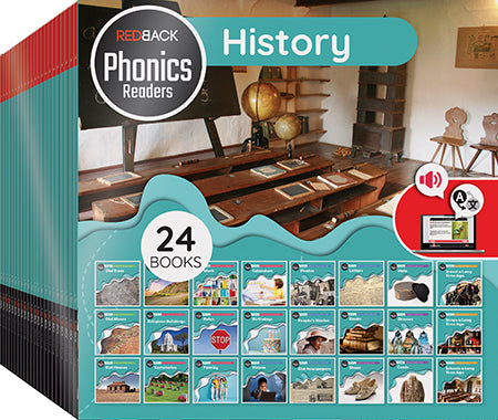 Redback Phonics Readers: History Pack (24 Books)
