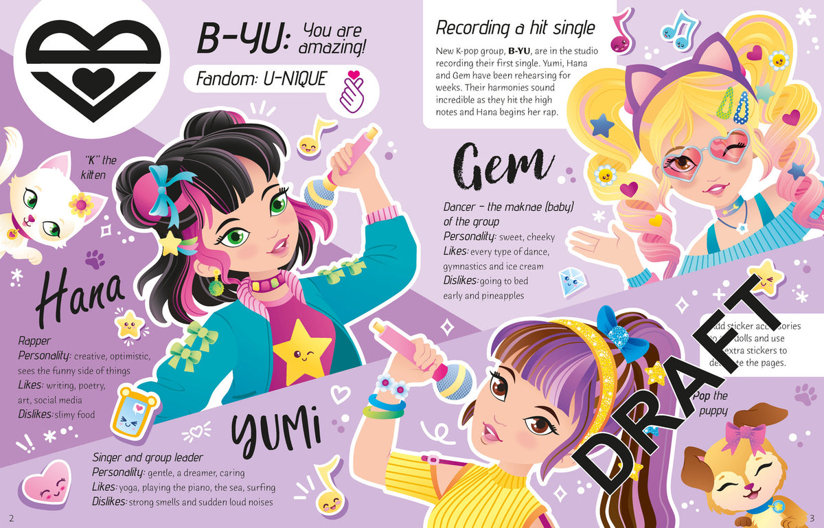 Sticker Dolly Dressing K-POP