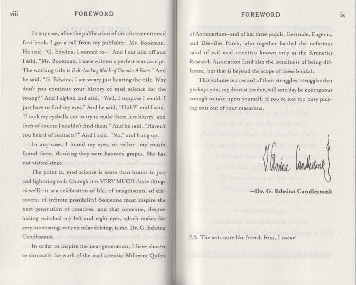The Millicent Quibb School of Etiquette for Young Ladies of Mad Science 2: Secrets of the Purple Pearl
