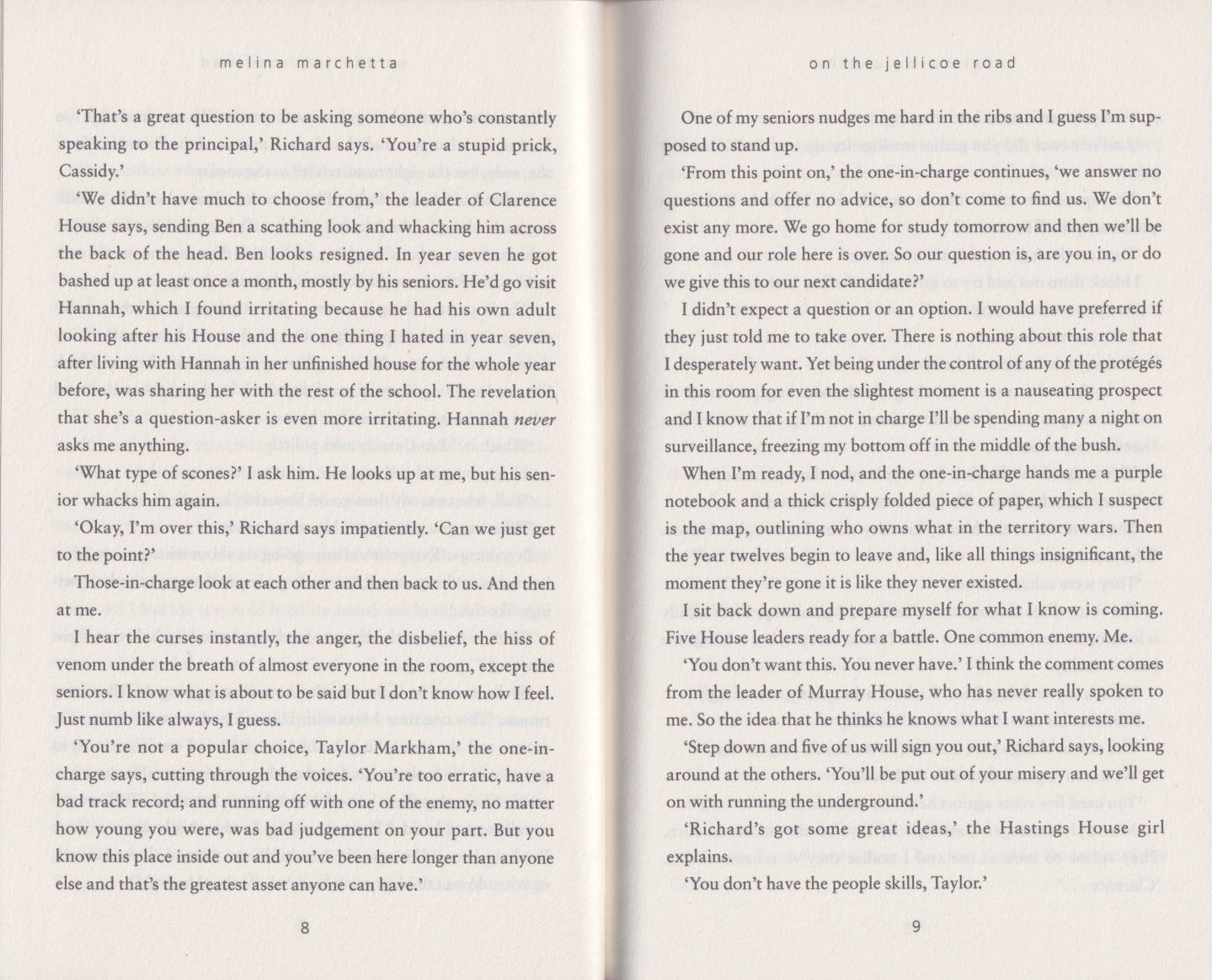 On the Jellicoe Road