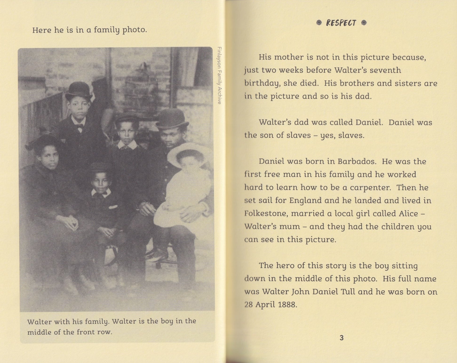 Respect: The Walter Tull Story (Dyslexia Friendly)