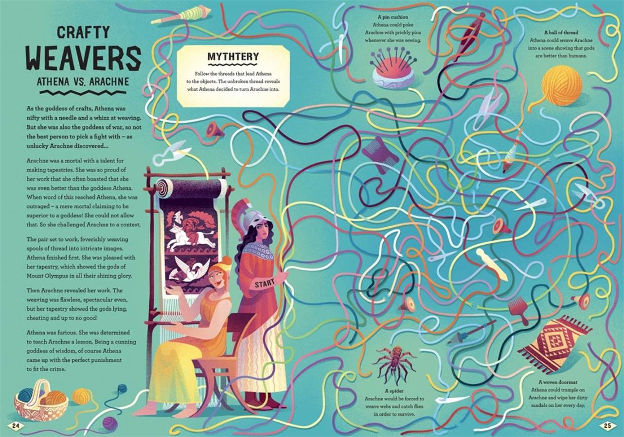 Greek Myths: Solve mazes, crack codes and untangle riddles