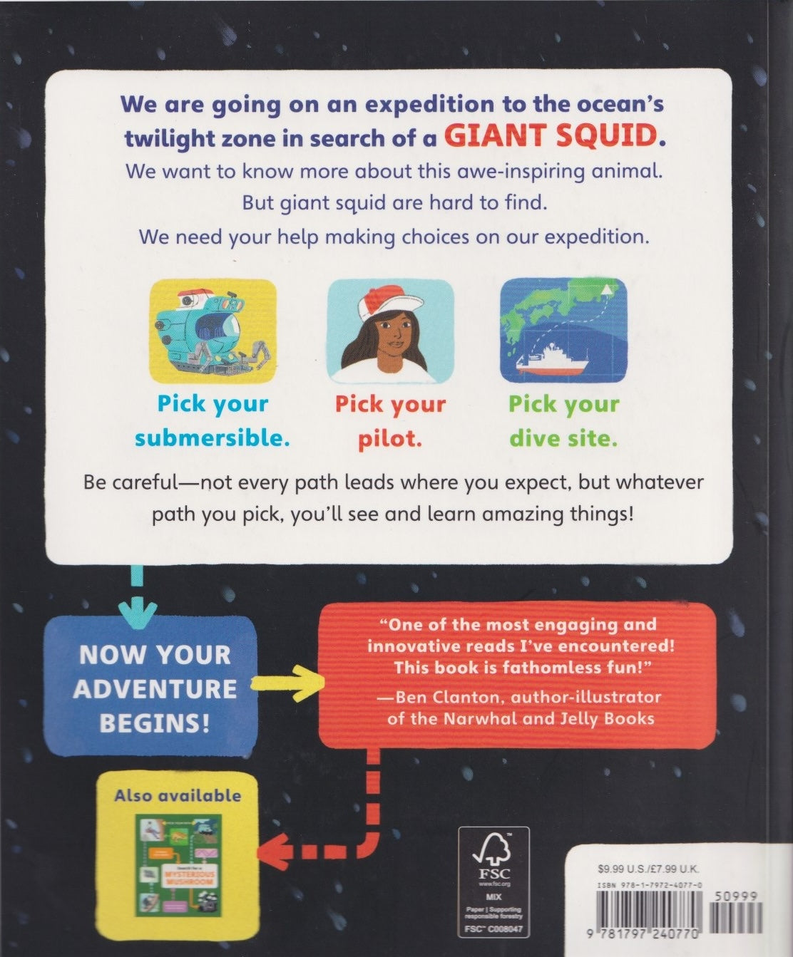 Pick Your Path: Search for a Giant Squid