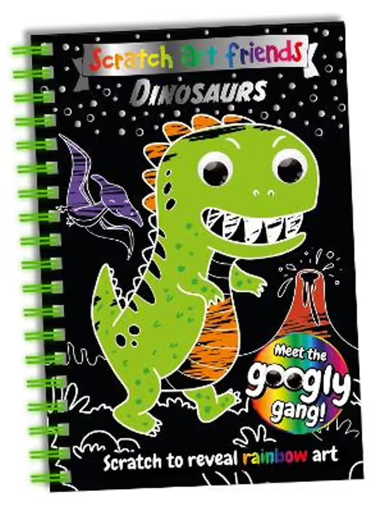 Scratch Art Friends: Dinosaurs