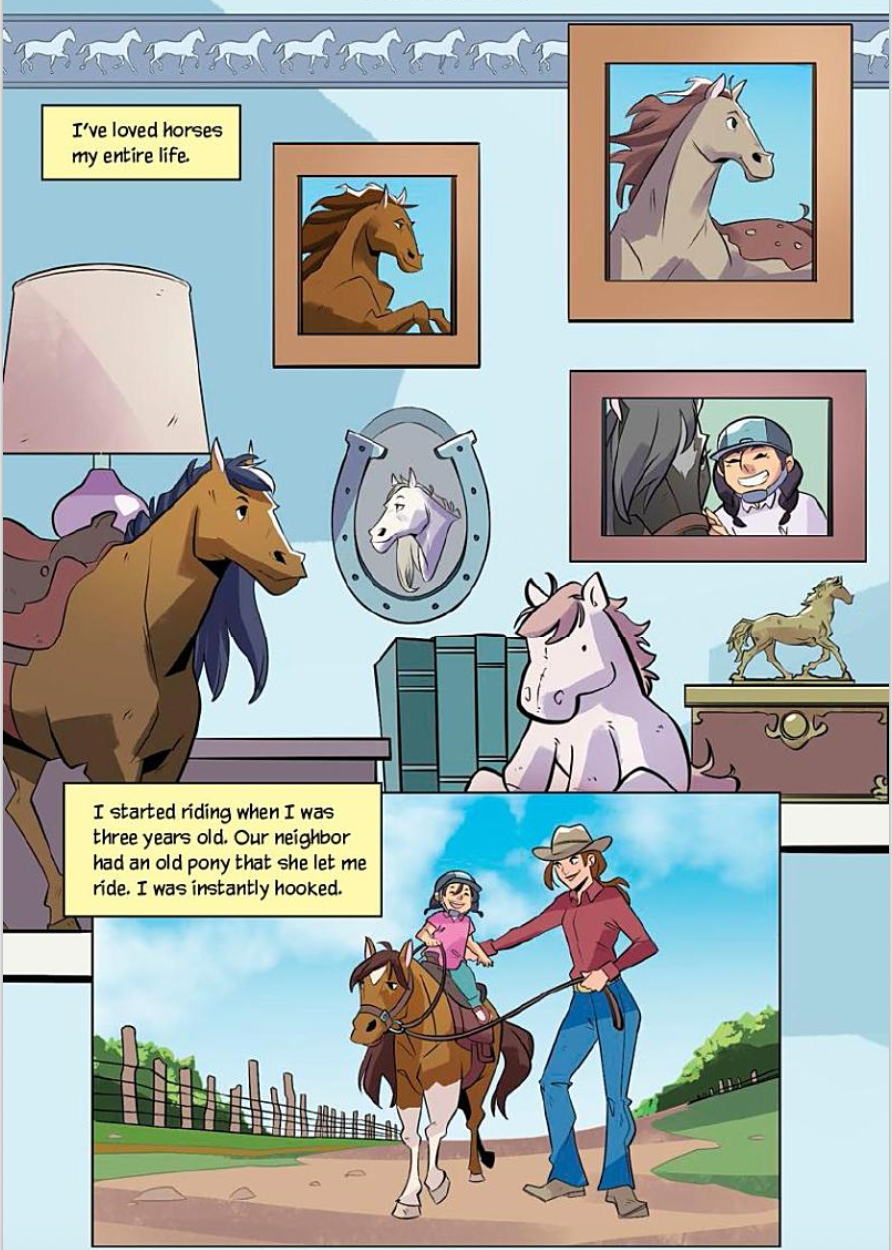 Jake Maddox Graphic Novels: Horseback Hardships