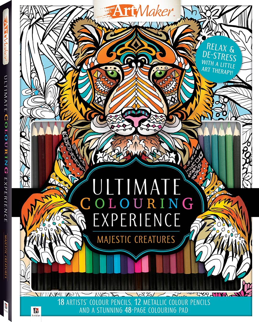 Ultimate Colouring Experience: Majestic Creatures Kit