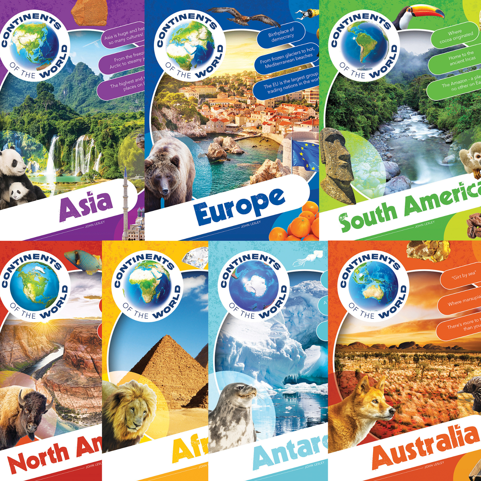 Continents of the World 7 Pack