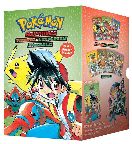 Pokemon Adventures FireRed & LeafGreen / Emerald Book Box Set (slipcase)