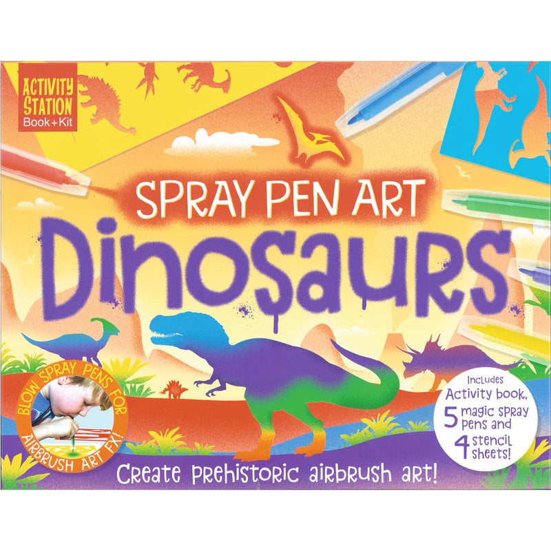 Spray Pen Art Dinosaurs